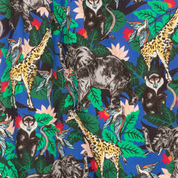 KENZO KIDS-Teen Girls Blue Jungle Skirt | Childrensalon Outlet