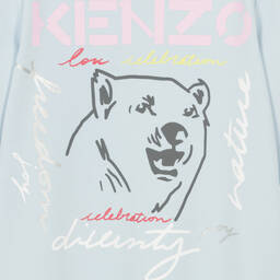 KENZO KIDS-Teen Girls Blue Logo Dress | Childrensalon Outlet