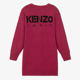 KENZO KIDS-Teen Girls Cotton Knit Boke Flower Dress | Childrensalon Outlet