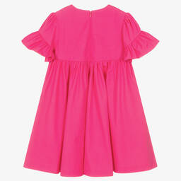 KENZO KIDS-Teen Girls Fuchsia Pink Cotton Dress | Childrensalon Outlet