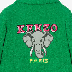 KENZO KIDS-Teen Girls Green Elephant Coat | Childrensalon Outlet