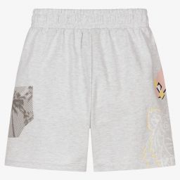 KENZO KIDS-Teen Girls Grey Logo Shorts | Childrensalon Outlet
