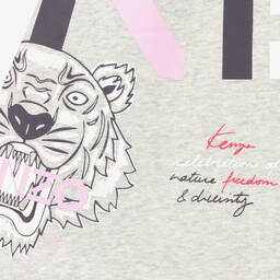 كينزو كيدز-تنورة تينز قطن لون رمادي | Childrensalon Outlet