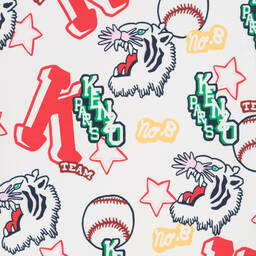 KENZO KIDS-توب تينز بناتي قطن جيرسي لون عاجي | Childrensalon Outlet
