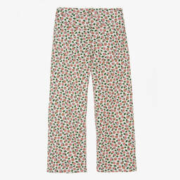 KENZO KIDS-Teen Girls Ivory Floral Denim Jeans | Childrensalon Outlet