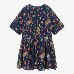 KENZO KIDS-Teen Girls Navy Blue Logo Dress | Childrensalon Outlet