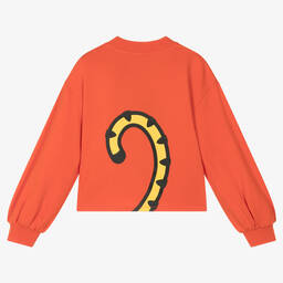 KENZO KIDS-Оранжевый хлопковый свитшот KOTORA | Childrensalon Outlet