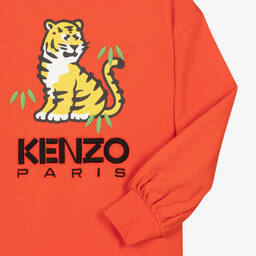 KENZO KIDS-Teen Girls Orange KOTORA Sweatshirt Dress | Childrensalon Outlet