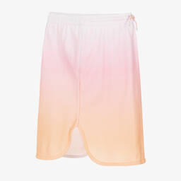 KENZO KIDS-Teen Girls Pink Cotton Logo Skirt  | Childrensalon Outlet