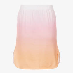 KENZO KIDS-Teen Girls Pink Cotton Logo Skirt  | Childrensalon Outlet