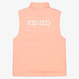 KENZO KIDS-Розовый пуховый жилет | Childrensalon Outlet