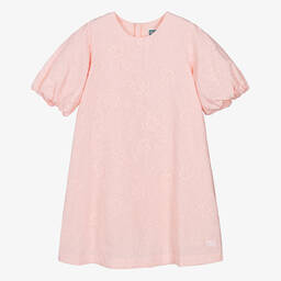 KENZO KIDS-Teen Girls Pink Embroidered Floral Dress | Childrensalon Outlet