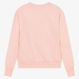 KENZO KIDS-سويتشيرت تينز بناتي قطن لون زهري | Childrensalon Outlet