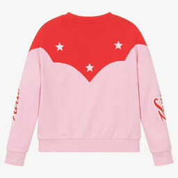 KENZO KIDS-Teen Girls Pink & Red Sweatshirt | Childrensalon Outlet