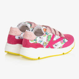 KENZO KIDS-Розовые замшевые кроссовки на липучке | Childrensalon Outlet