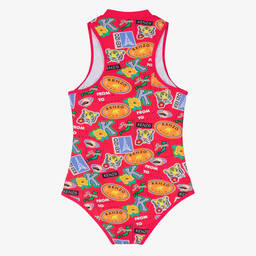 KENZO KIDS-Розовый купальник на молнии | Childrensalon Outlet