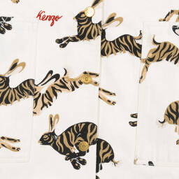 KENZO KIDS-Teen Girls Rabbit Print Dress Set | Childrensalon Outlet