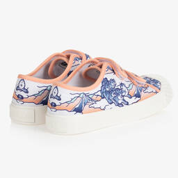 KENZO KIDS-Teen Girls White Canvas Trainers | Childrensalon Outlet