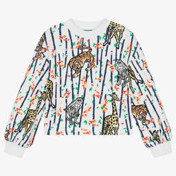 KENZO KIDS-Белый хлопковый свитшот | Childrensalon Outlet