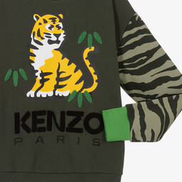 KENZO KIDS-Зеленый свитшот KOTORA | Childrensalon Outlet