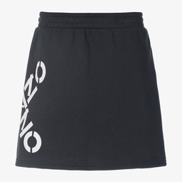 KENZO KIDS-Teen Grey Cotton Logo Skirt | Childrensalon Outlet