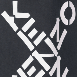 KENZO KIDS-Teen Grey Cotton Logo Skirt | Childrensalon Outlet