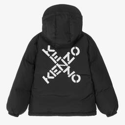 KENZO KIDS-Серый пуховик для подростков | Childrensalon Outlet