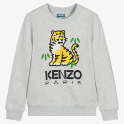 KENZO KIDS-Серый свитшот KOTORA для подростков | Childrensalon Outlet
