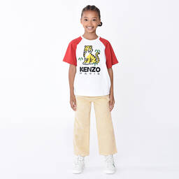 KENZO KIDS-Кремовые вельветовые брюки KOTORA | Childrensalon Outlet