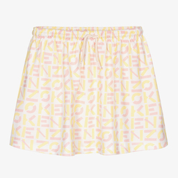 KENZO KIDS-Кремовая юбка из хлопка-пике для подростков | Childrensalon Outlet