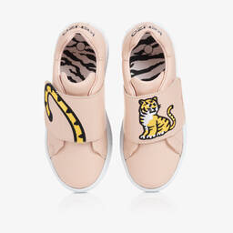 KENZO KIDS-Teen Pink Leather KOTORA Trainers | Childrensalon Outlet