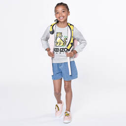 KENZO KIDS-Teen Pink Leather KOTORA Trainers | Childrensalon Outlet