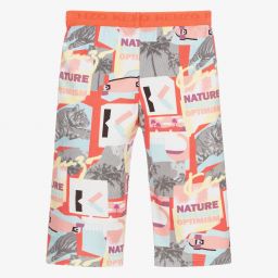 KENZO KIDS-Велосипедные шорты с тиграми для подростков | Childrensalon Outlet