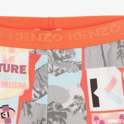 KENZO KIDS-Велосипедные шорты с тиграми для подростков | Childrensalon Outlet