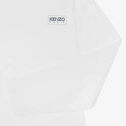 KENZO KIDS-Teen White Organic Cotton Top | Childrensalon Outlet