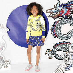 KENZO KIDS-White & Pink Leather Trainers | Childrensalon Outlet