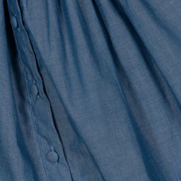 Kidiwi-Blue Chambray Smocked Dress  | Childrensalon Outlet