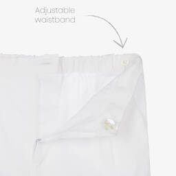 Kidiwi-Boys Blue & White Cotton Shorts Set | Childrensalon Outlet