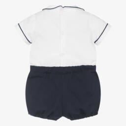 Kidiwi-Boys Classic Blue & White Ensemble | Childrensalon Outlet