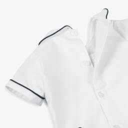 Kidiwi-Boys Classic Blue & White Ensemble | Childrensalon Outlet