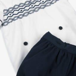Kidiwi-Boys Classic Blue & White Ensemble | Childrensalon Outlet