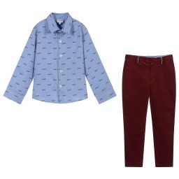 Kidiwi-Boys Shirt & Trousers Set | Childrensalon Outlet