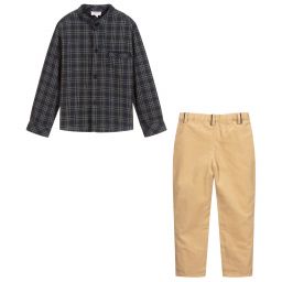 Kidiwi-Boys Shirt & Trousers Set | Childrensalon Outlet