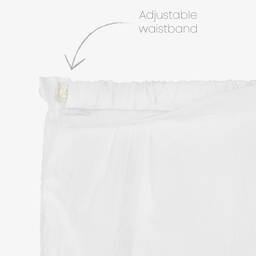 Kidiwi-Boys White Cotton Shorts Set | Childrensalon Outlet