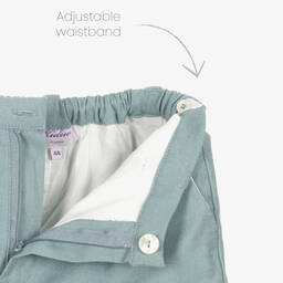 Kidiwi-Boys White & Green Shorts Set | Childrensalon Outlet