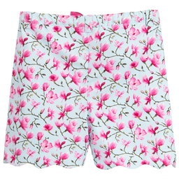 Kidiwi-Girls Blue Cotton Shorts | Childrensalon Outlet
