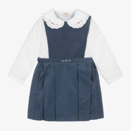Kidiwi-Girls Cotton Corduroy Dress Ensemble | Childrensalon Outlet