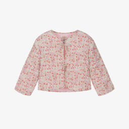 Kidiwi-Girls Ditsy Print Quilted Jacket | Childrensalon Outlet
