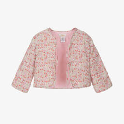 Kidiwi-Girls Ditsy Print Quilted Jacket | Childrensalon Outlet