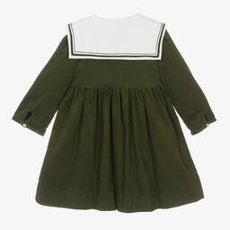 Kidiwi-فستان قطن لون أخضر | Childrensalon Outlet